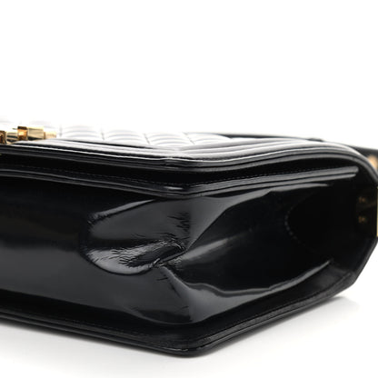 Chanel Patent Calfskin Quilted Medium Boy Flap Black 9 of 9