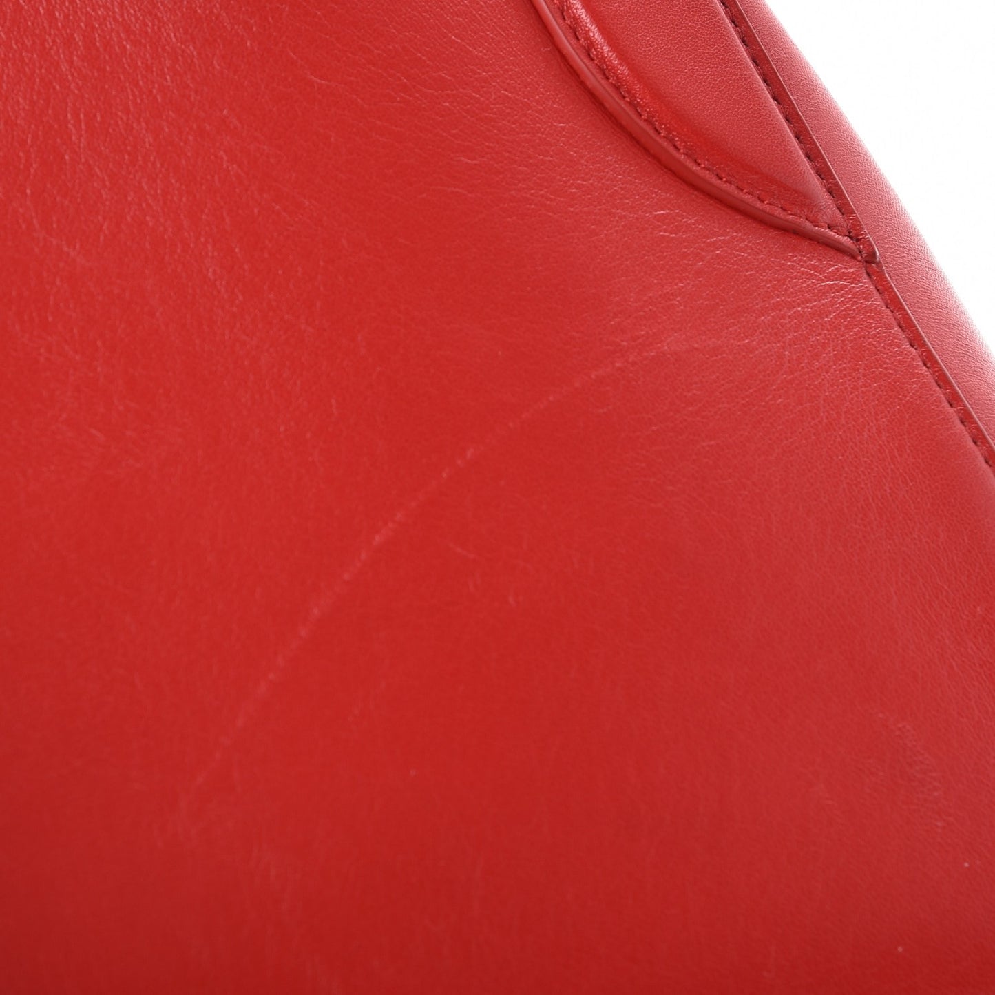 Smooth Calfskin Mini Trapeze Red