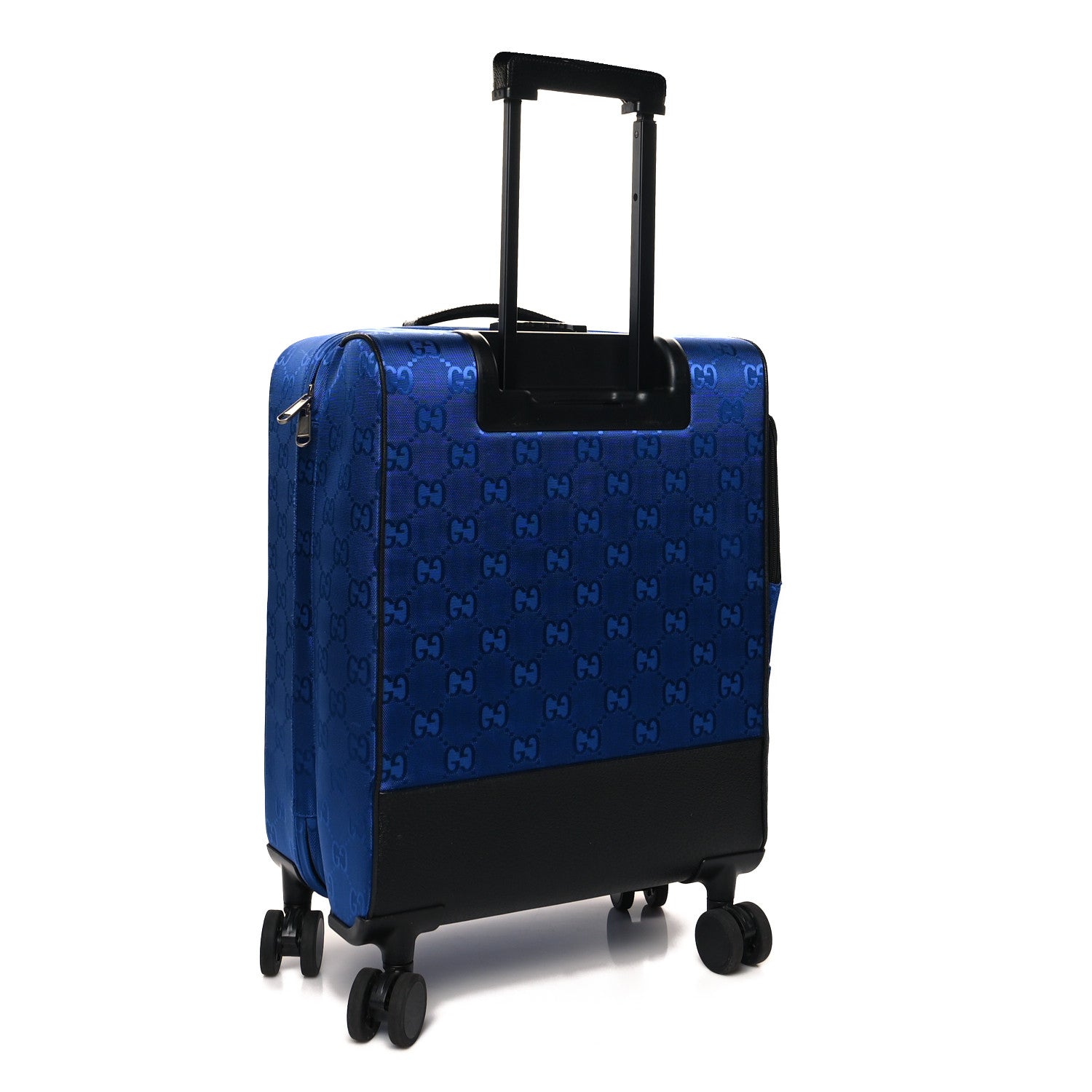 Gucci Econyl Nylon Monogram Off The Grid Suitcase Guilted Blue Black 2 of 9