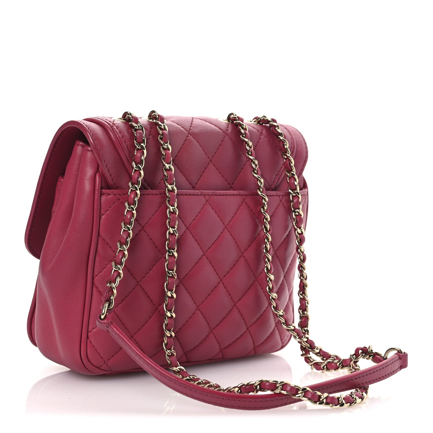 Chanel Lambskin Quilted Small Lovely Day Flap Pink 3 of 11