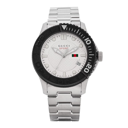 Gucci Stainless Steel 44mm G-Timeless Sport Quartz Watch White 1 of 4