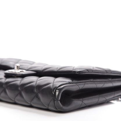 Chanel Lambskin Quilted Clutch With Chain Flap Black 7 of 10