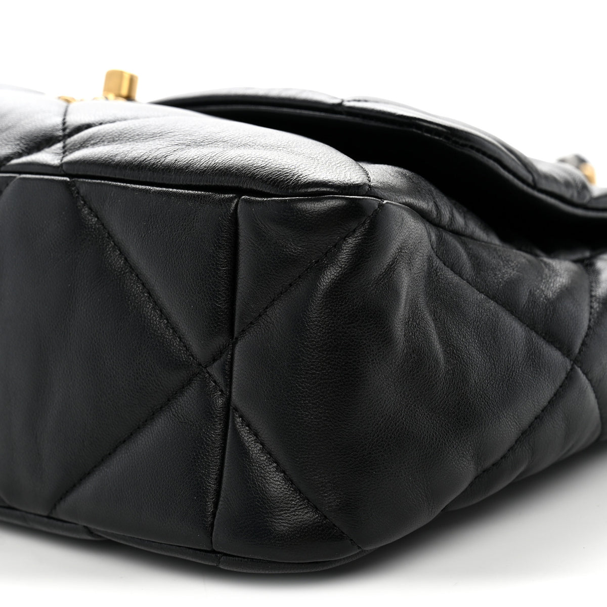 Chanel Lambskin Quilted Large Chanel 19 Flap Black 9 of 10
