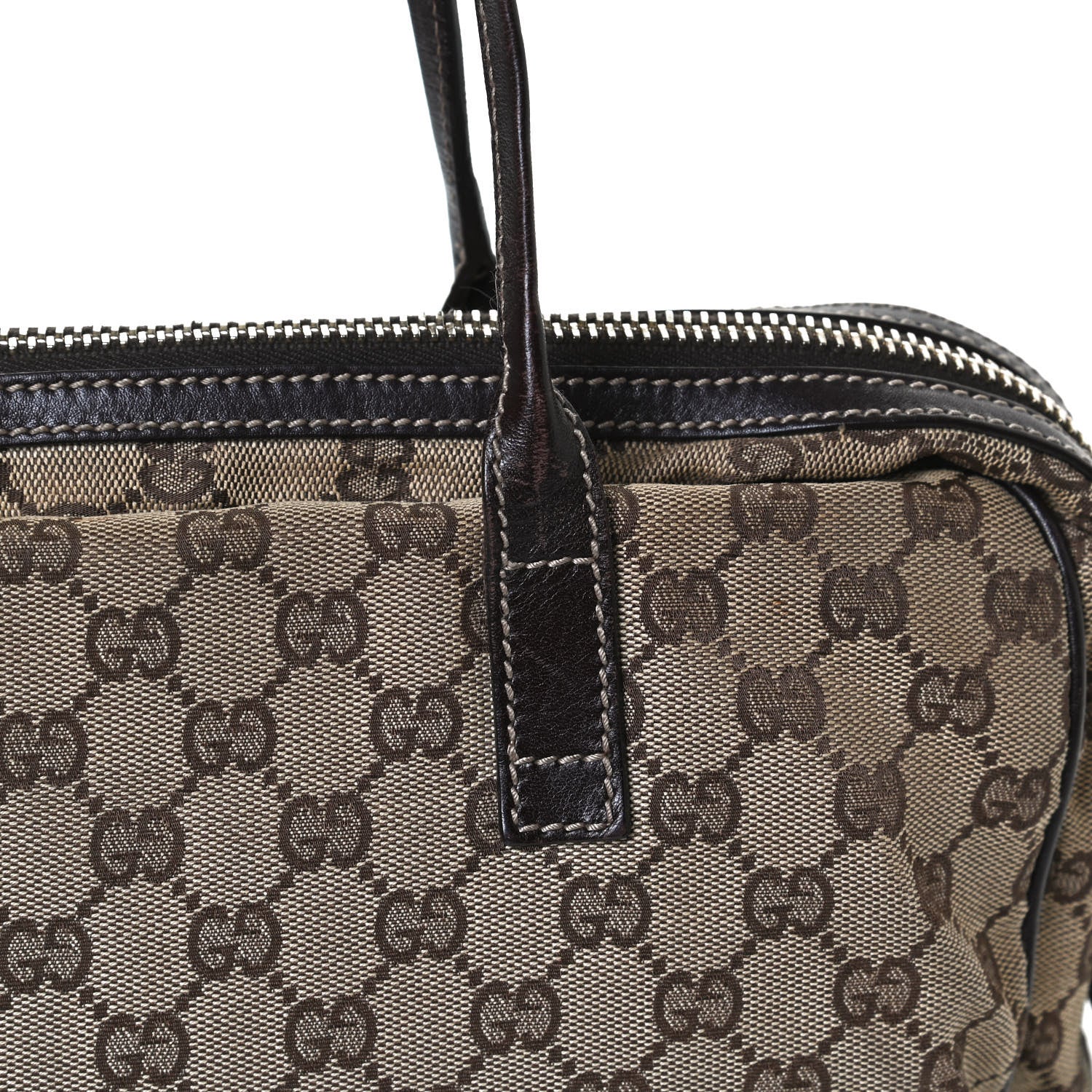 Gucci Monogram New Britt Medium Boston Dark Brown 11 of 11