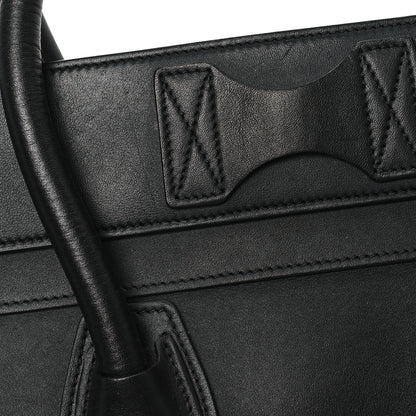 Celine Smooth Calfskin Mini Luggage Black 10 of 12
