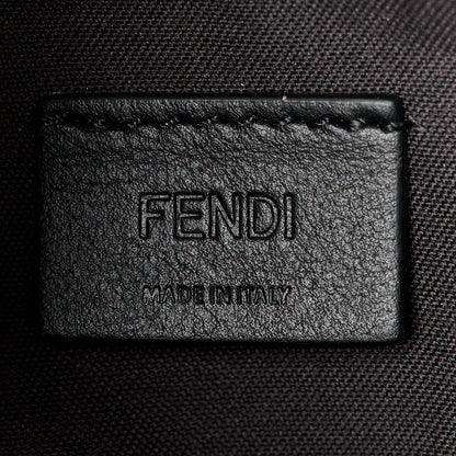 Fendi Vitello Soft F is Fendi Bi-Color FF 1974 Embossed Envelope Wallet On Chain with Pouches Maya Black 7 of 18