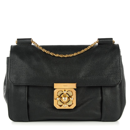Chloe Calfskin Medium Elsie Shoulder Bag Black 1 of 11