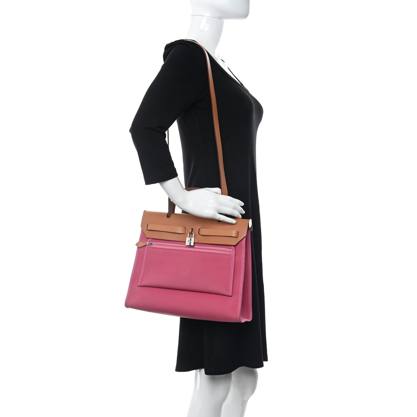Vache Hunter Toile Herbag Zip 31 PM Rose Lipstick