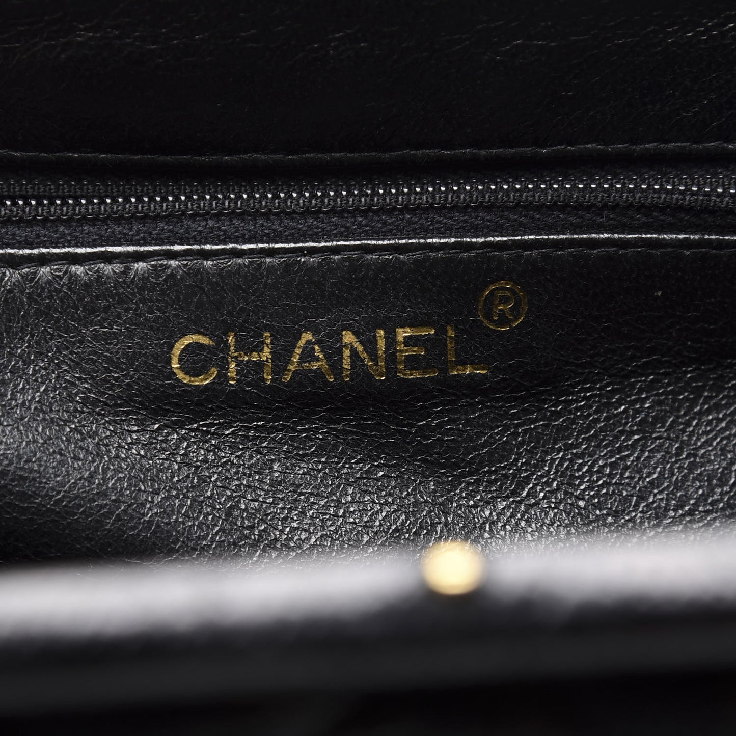 Caviar Quilted Frame Bag Black