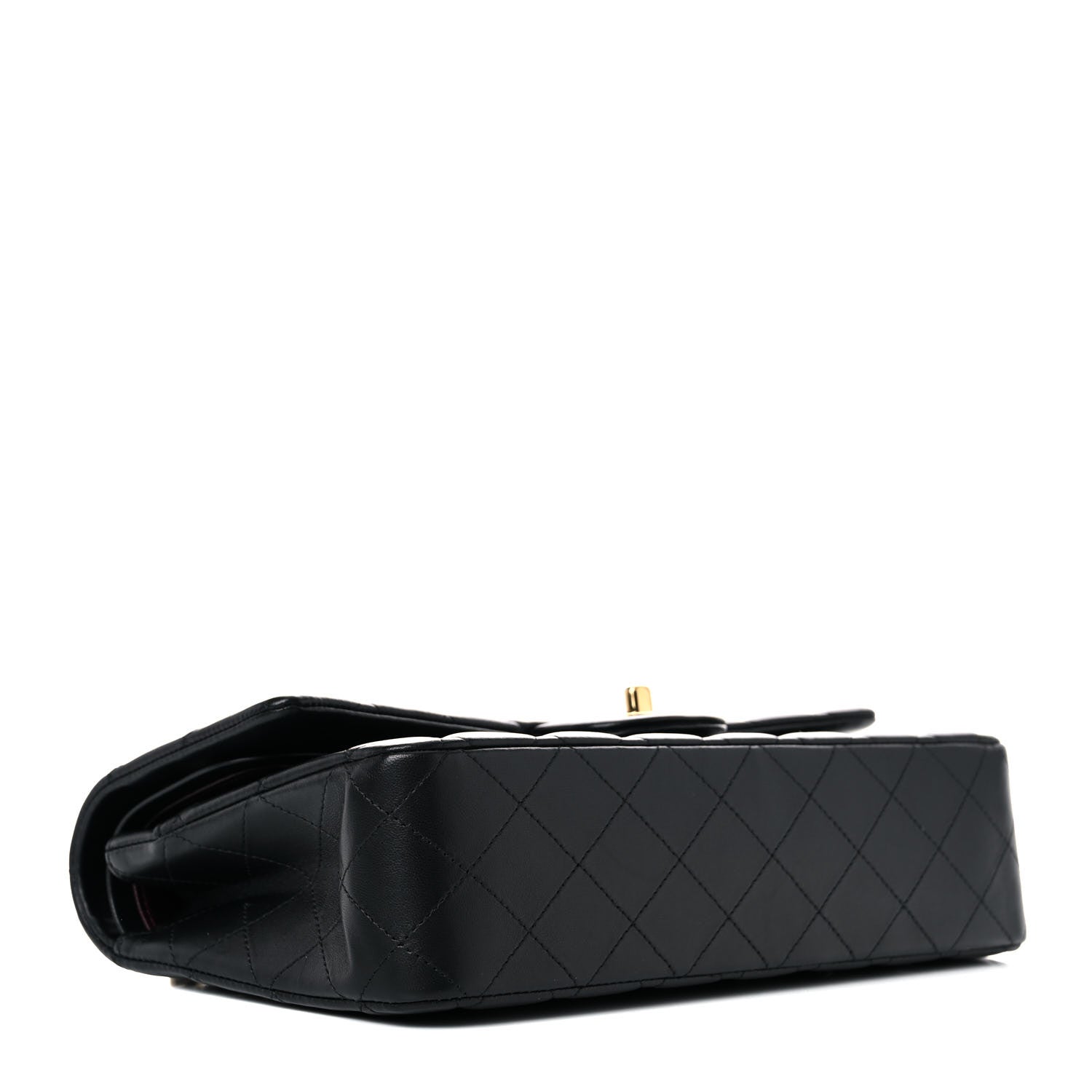 Chanel Lambskin Quilted Medium Double Flap Black 4 of 13