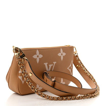 Louis Vuitton Empreinte Monogram Giant Multi Pochette Accessories Arizona Creme 3 of 9