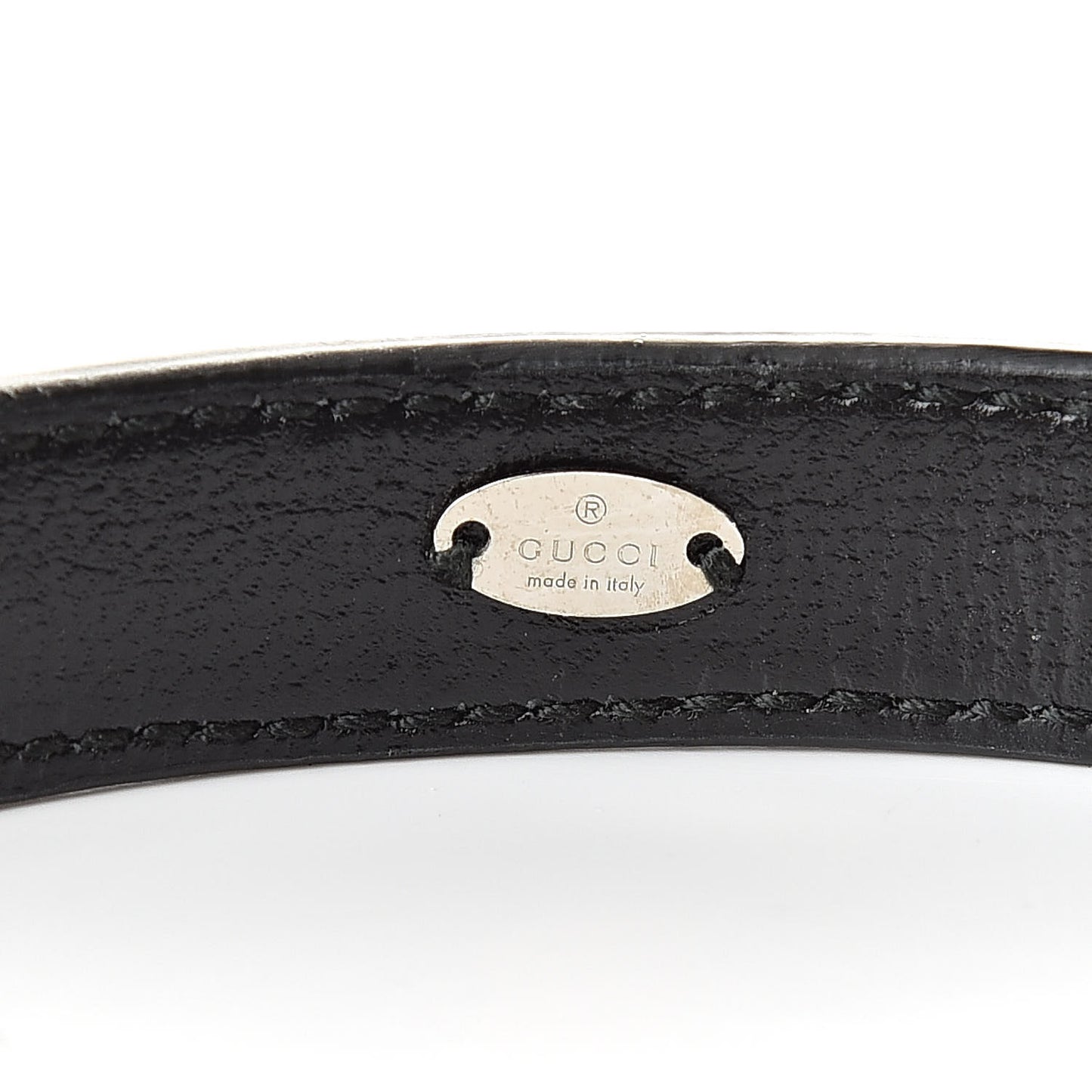 Calfskin Studs Elastic Headband Black