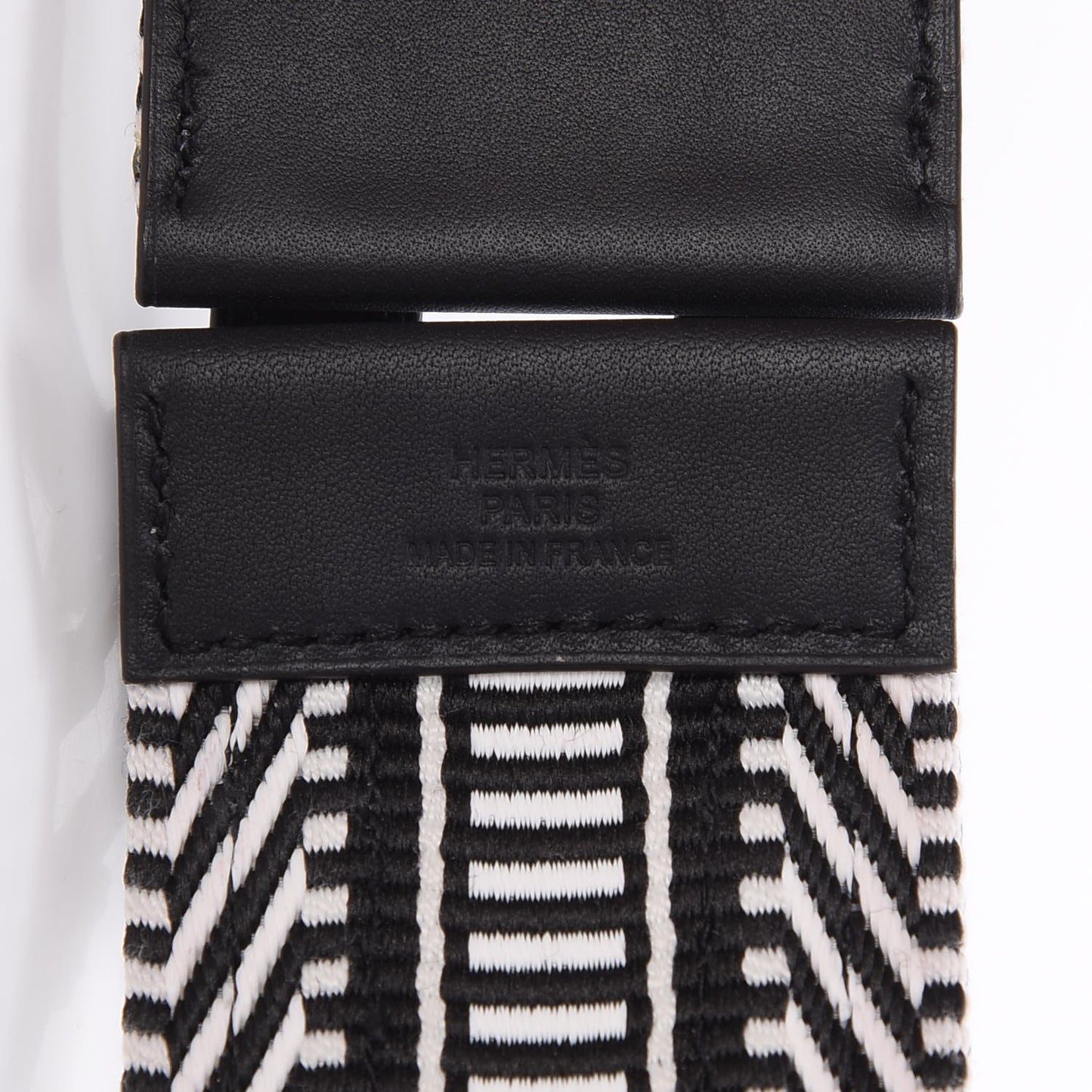 Toile Sombrero 50mm Cavale Belt 80 Noir Ecru