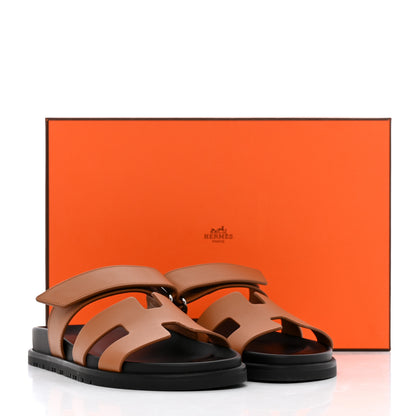 Hermes Calfskin Womens Chypre Sandals 36 Naturel 9 of 9
