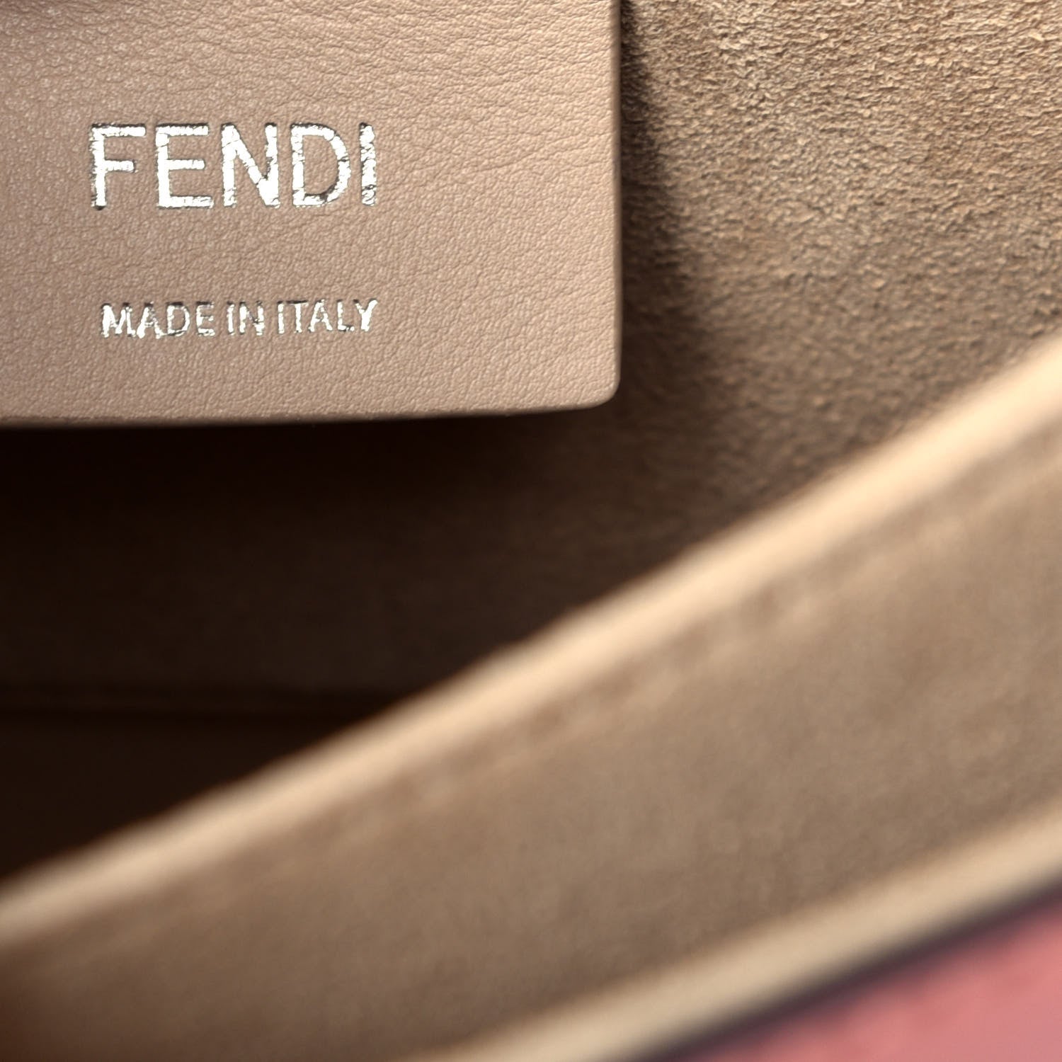 Fendi Vitello Liberty Shiny Nappa Lace Up Bow Kan I Shoulder Bag Macaron Confetto 7 of 10