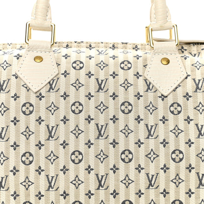 Louis Vuitton Mini Lin Croisette Speedy 30 Blue 8 of 10