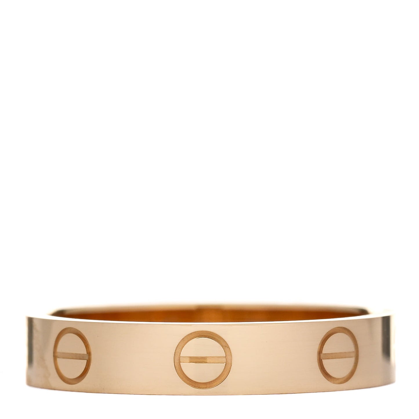 18K Yellow Gold 3.5mm LOVE Wedding Band Ring 53 6.5
