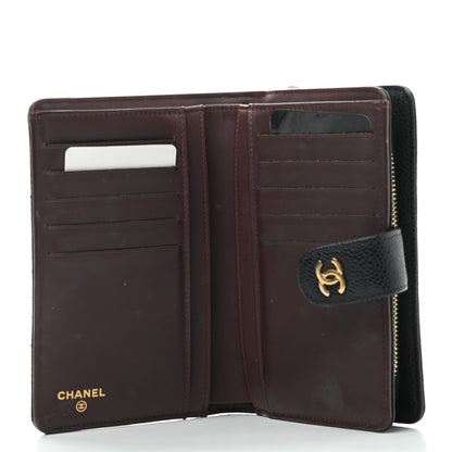 Chanel Caviar Quilted Zipped Pocket Wallet Black 5 of 10