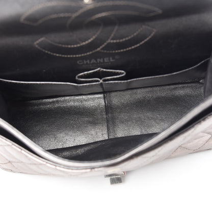 Chanel Metallic Aged Calfskin Quilted 2.55 Reissue 226 Flap Dark Silver 4 of 11
