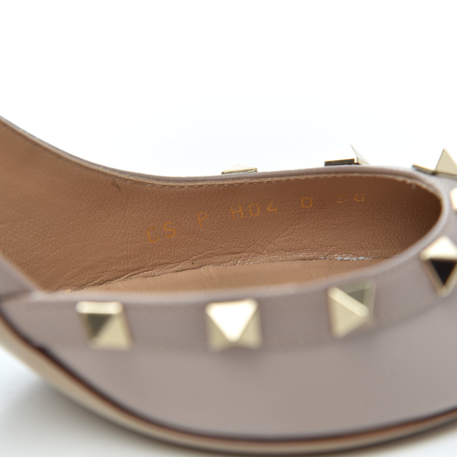 Valentino Garavani Patent Rockstud Half D'Orsay Slingback 85mm Pumps 38 Poudre 8 of 21