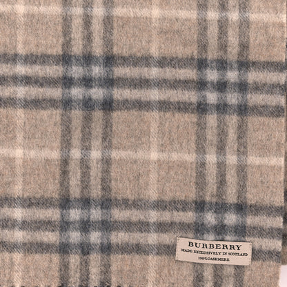 Burberry Cashmere House Check Fringe Scarf 3 of 3