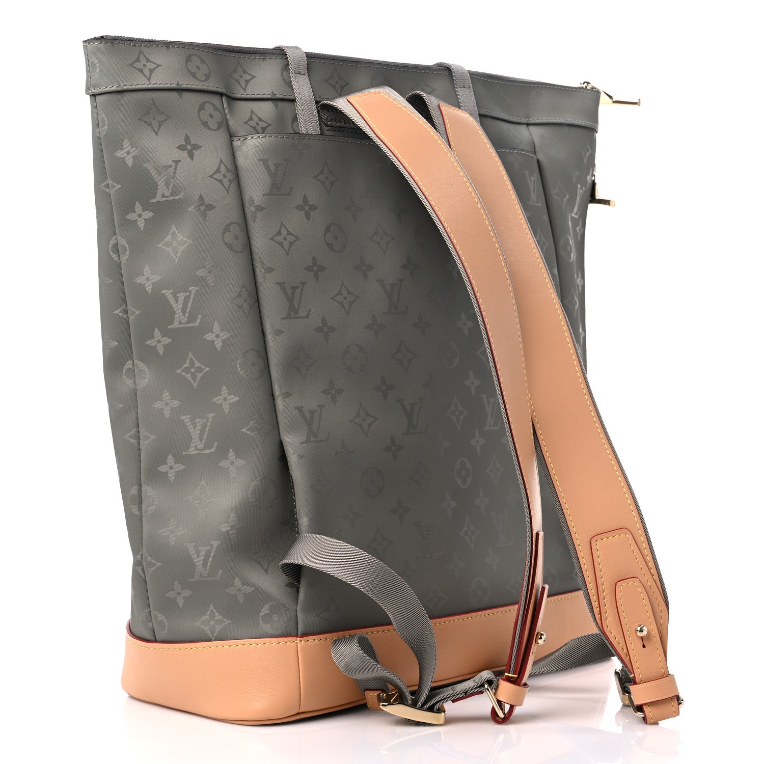 Louis Vuitton Monogram Titanium Backpack Tote 3 of 10