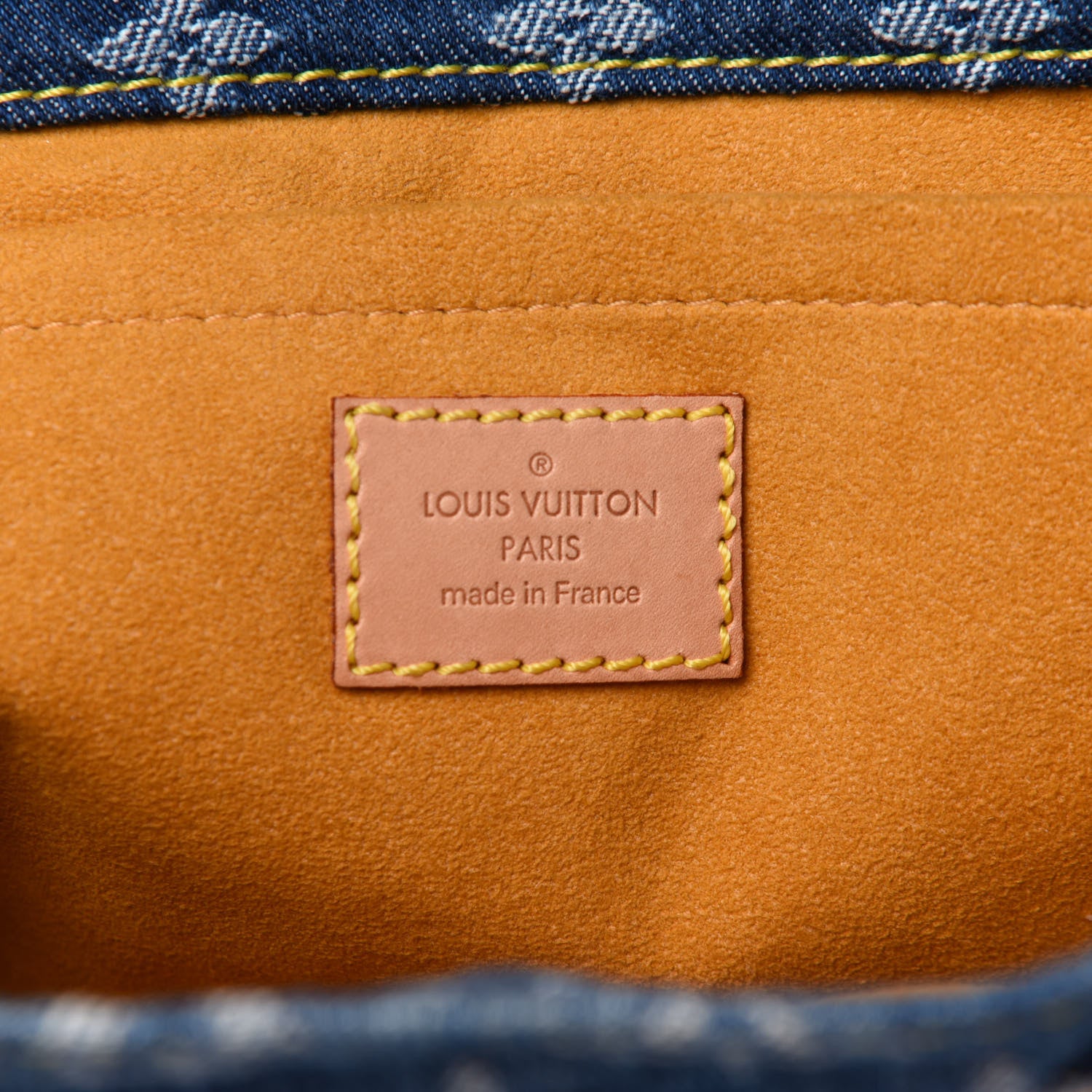 Louis Vuitton Monogram Denim Sac Plat Blue 5 of 10