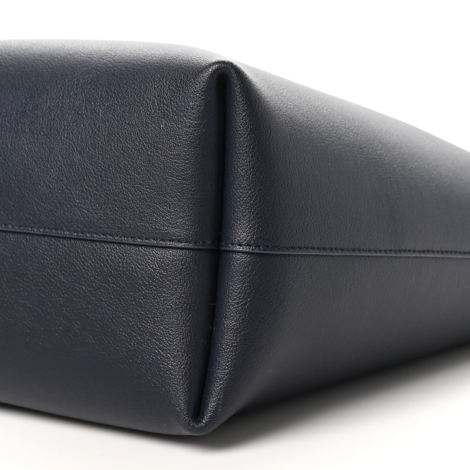 Saint Laurent Calfskin Large Shopping Tote Deep Marine 10 of 10