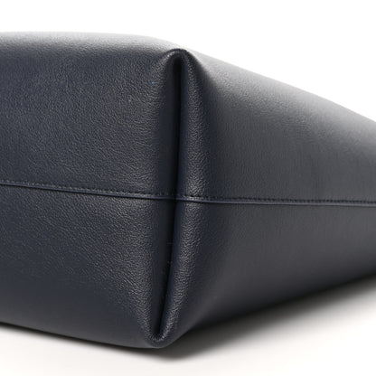 Saint Laurent Calfskin Large Shopping Tote Deep Marine 10 of 10