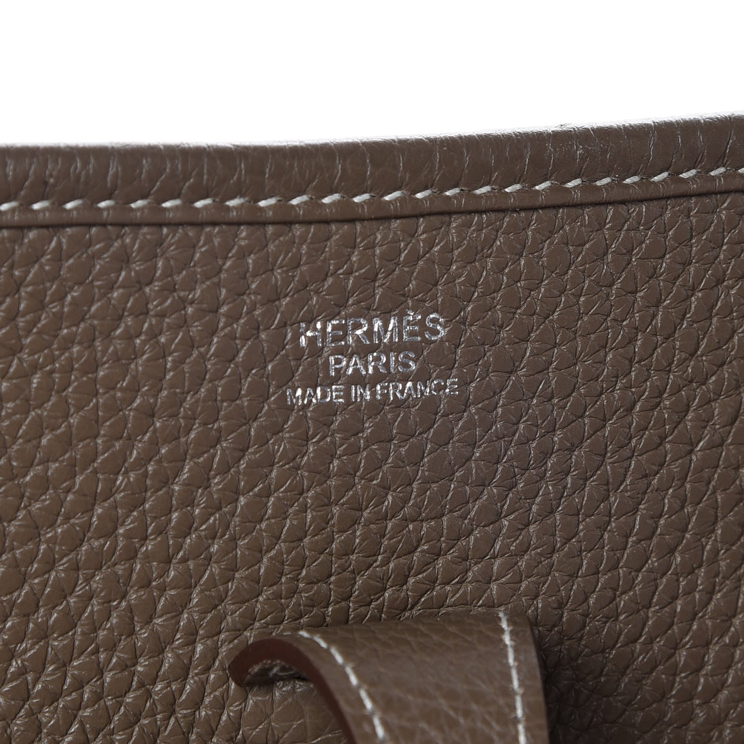 Hermes Taurillon Clemence Evelyne III PM Etoupe 6 of 9