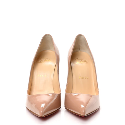 Christian Louboutin Patent Pigalle Follies 100 Pumps 36.5 Nude 2 of 8