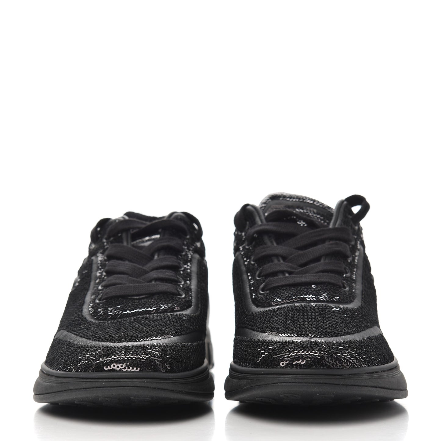Sequin CC Sneakers 37.5 Black