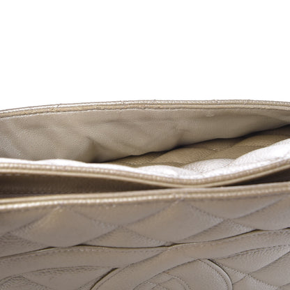 Chanel Caviar Quilted Medallion Tote Pearl 17 of 21