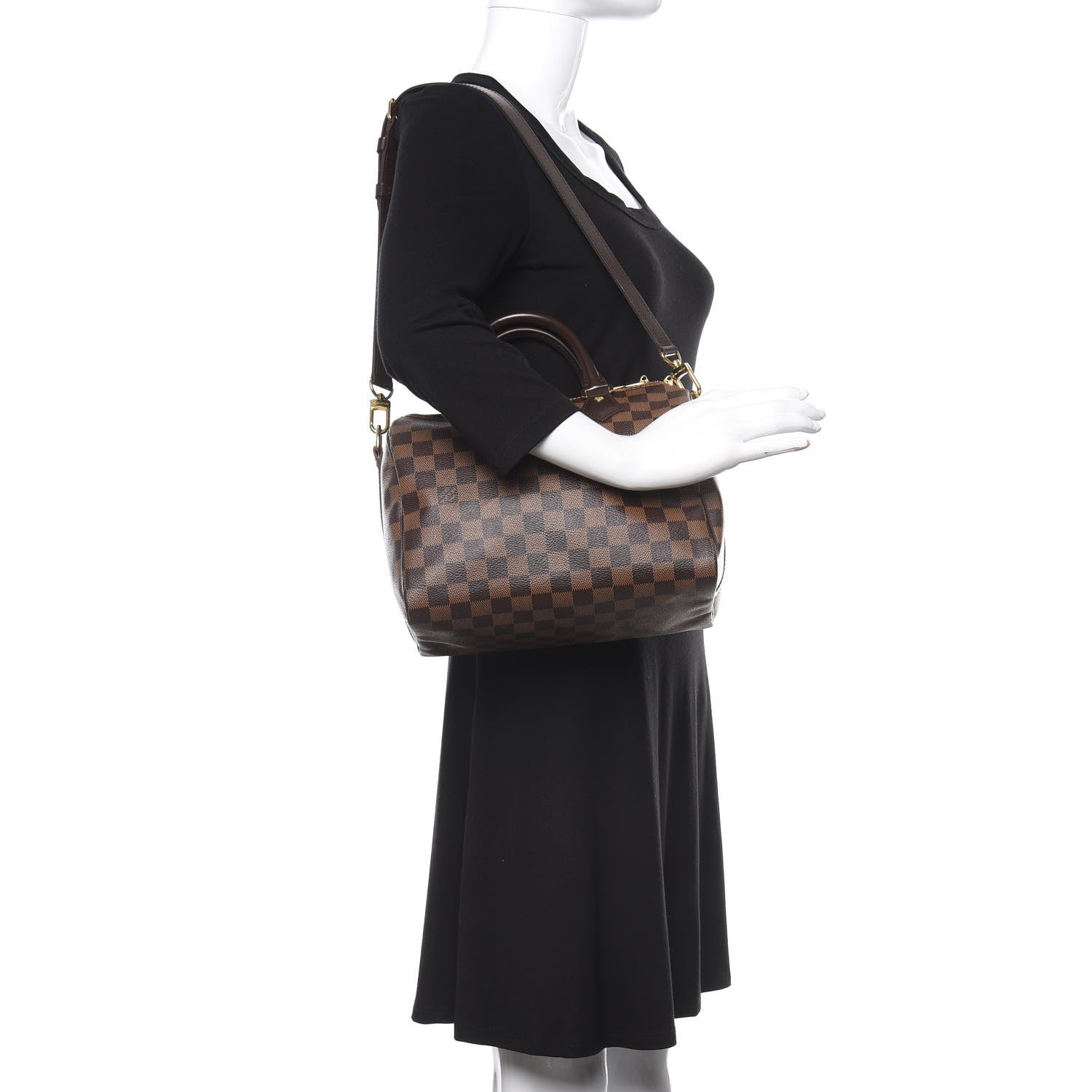 Louis Vuitton Damier Ebene Speedy Bandouliere 25 2 of 13