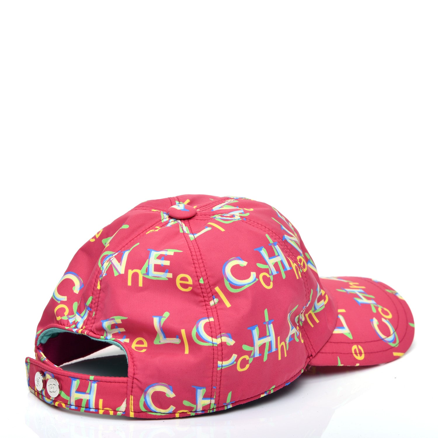 Chanel Nylon Logo Cap Hat Fuchsia 5 of 7