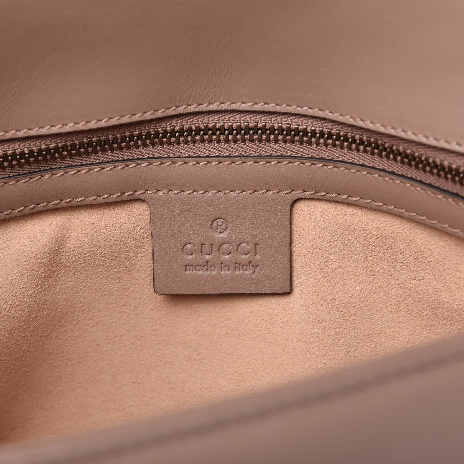 Gucci Calfskin Matelasse Small GG Marmont Shoulder Bag Porcelain Rose 8 of 10