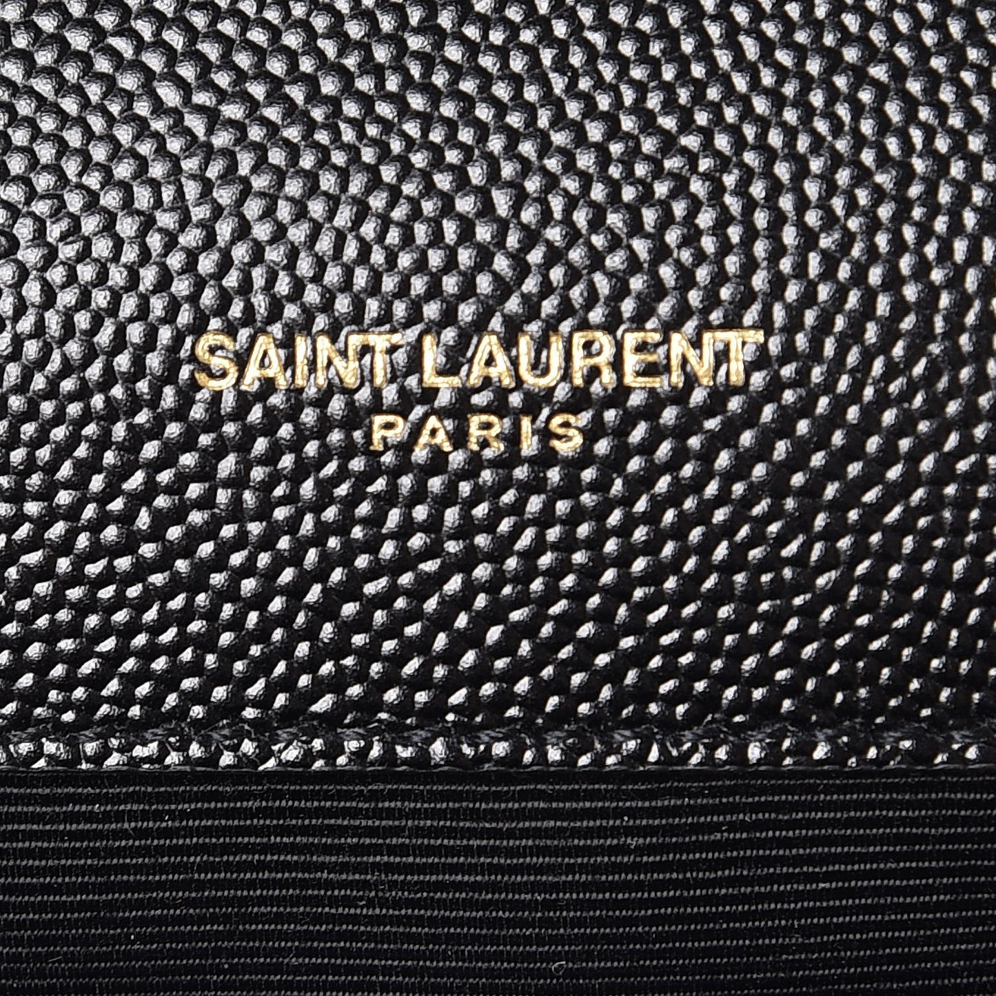 Grain De Poudre Medium Classic Monogram Kate Satchel Black