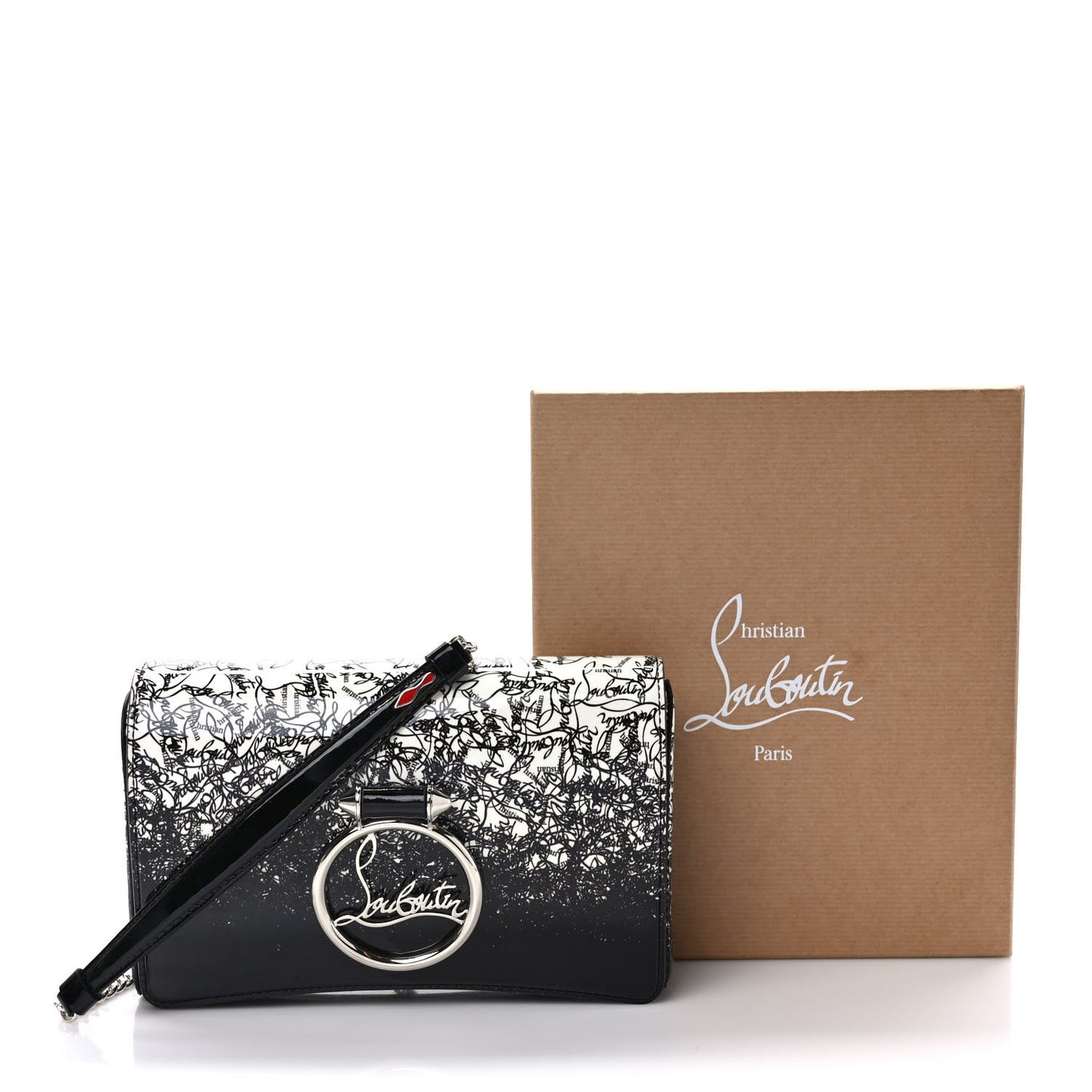 Patent Degraloubi RubyLou Clutch Snow Black