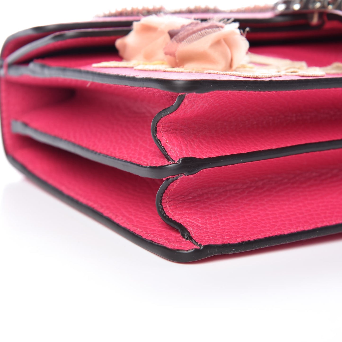 Pebbled Calfskin Embellished Guccify Small Dionysus Shoulder Bag Rosa