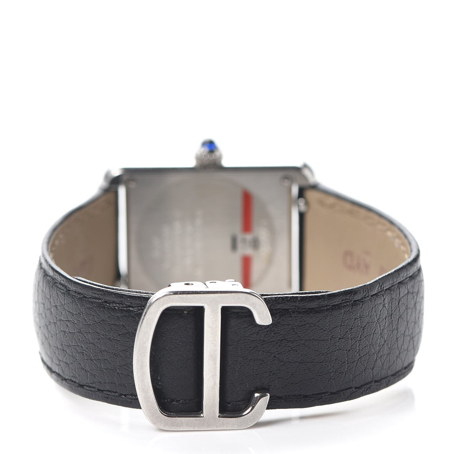 Stainless Steel Alligator 24mm Tank Solo Quartz Watch