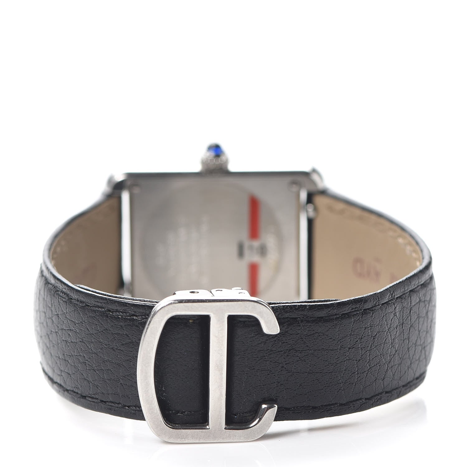 Cartier Stainless Steel Alligator 24mm Tank Solo Quartz Watch 3 of 6