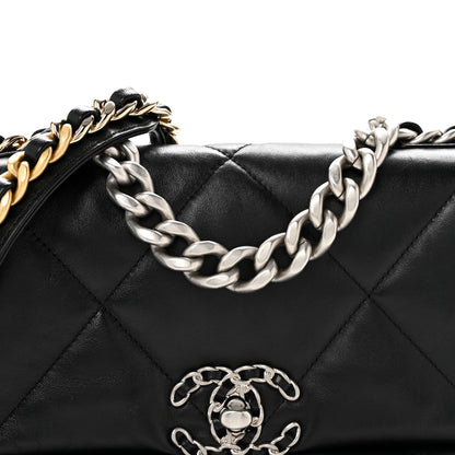 Chanel Lambskin Quilted Medium Chanel 19 Flap Black 8 of 14
