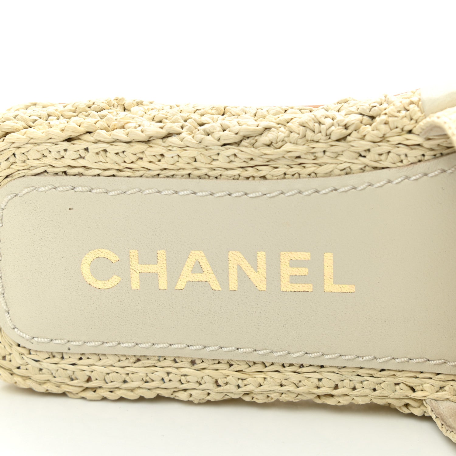 Chanel Cord Braided CC Mules 35 Light Beige 6 of 9