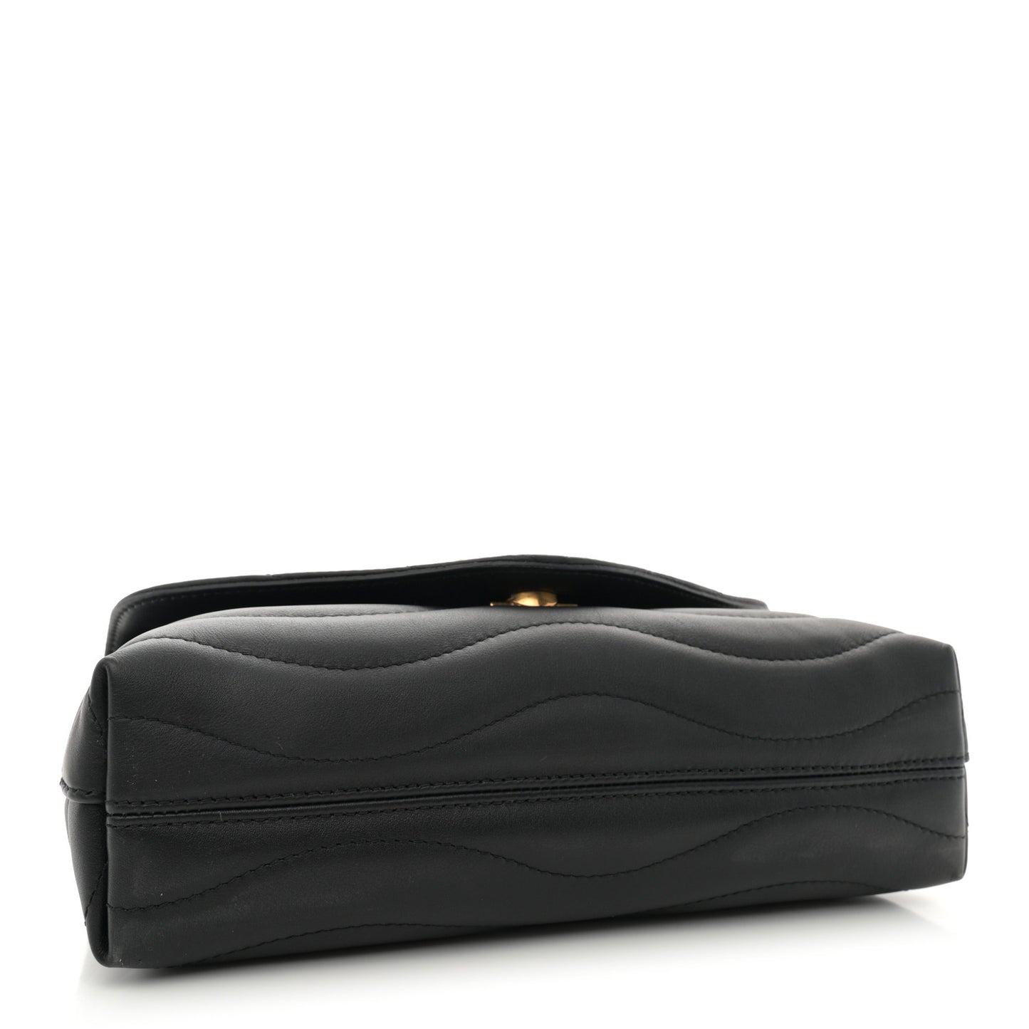 Calfskin LV New Wave Chain Bag Black