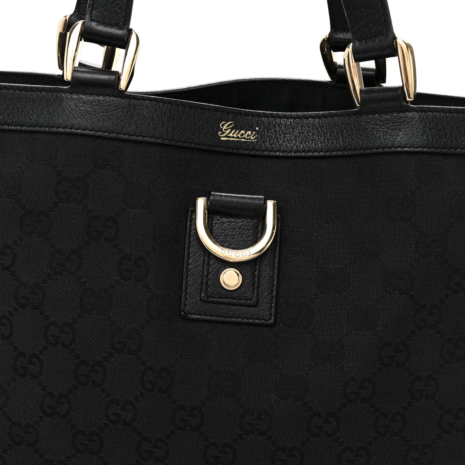 Gucci Monogram Small Abbey Tote Black 8 of 10