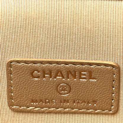 Chanel Lambskin Quilted Pearl Crush Mini Vanity Case With Chain Grey 6 of 12