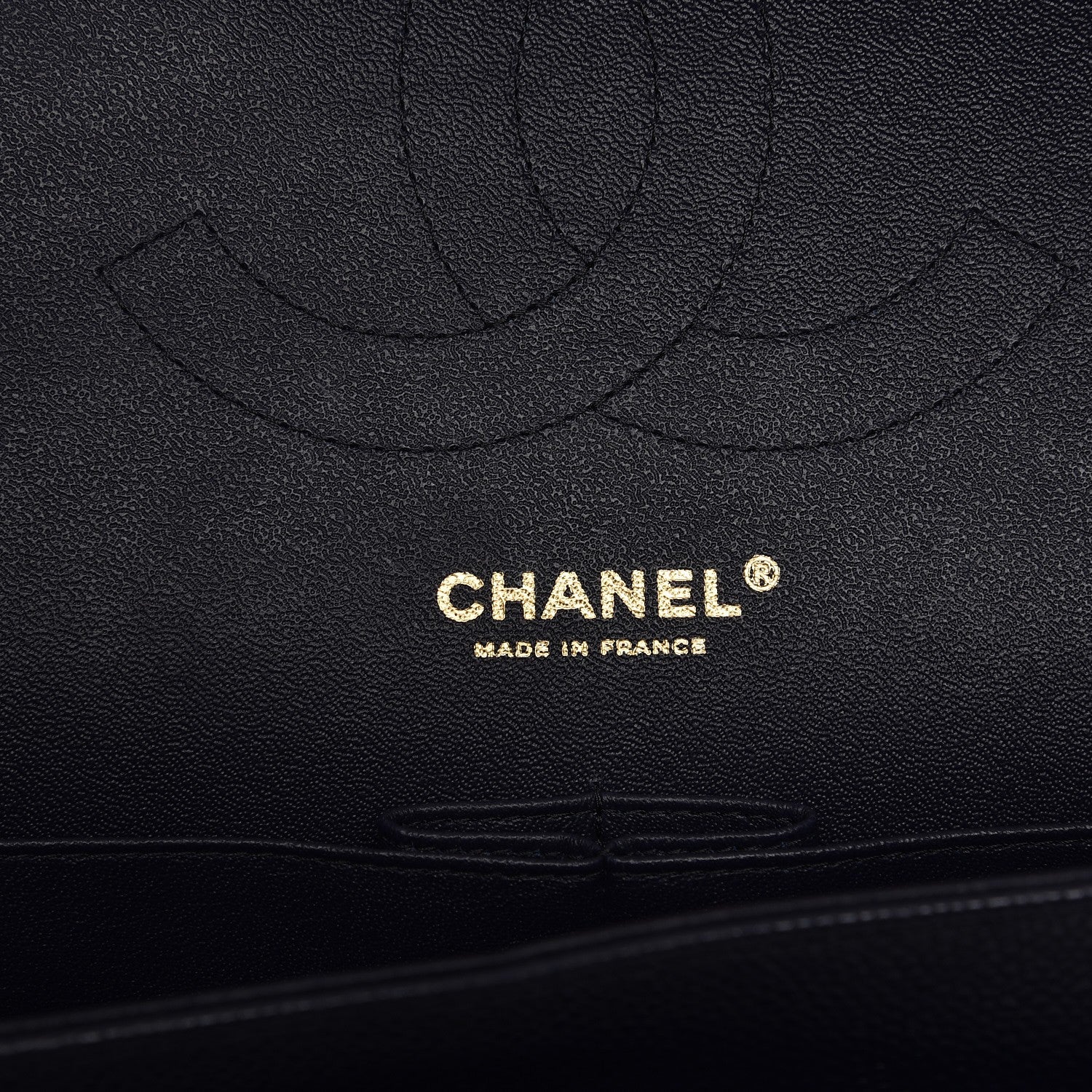 Chanel Caviar Quilted Jumbo Double Flap Navy 6 of 7