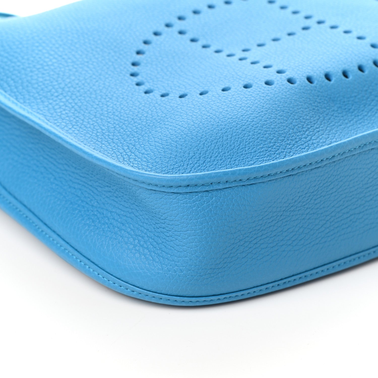 Hermes Taurillon Clemence Evelyne III PM Bleu Frida 8 of 9