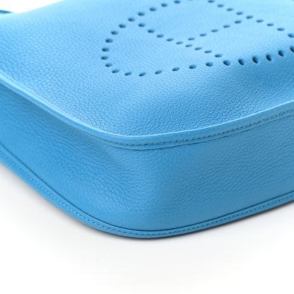 Hermes Taurillon Clemence Evelyne III PM Bleu Frida 8 of 9