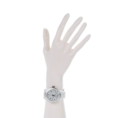 Chanel Stainless Steel Ceramic 38mm J12 Automatic Watch White 2 of 8